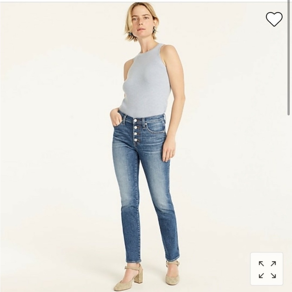 NWT J.Crew 9" vintage slim-straight jean in windflower wash